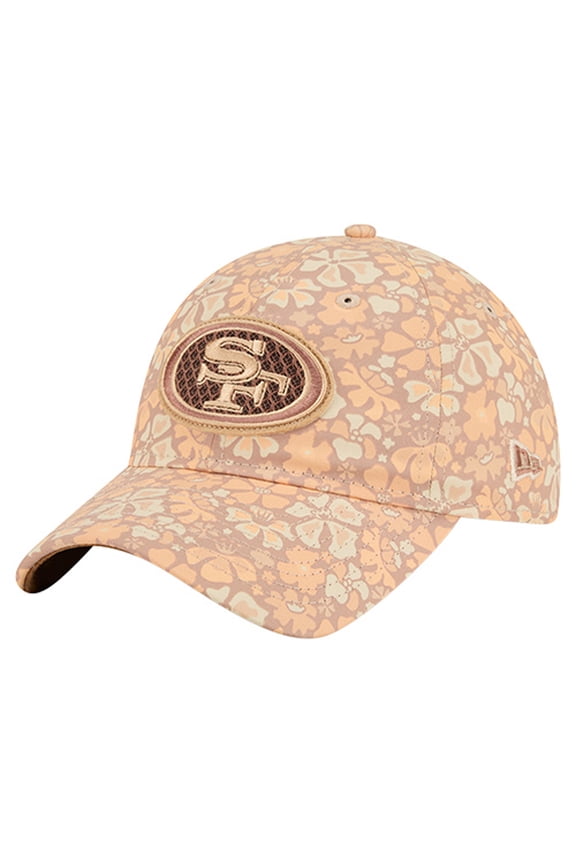 Women's New Era Tan San Francisco 49ers Floral 9TWENTY Adjustable Hat