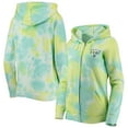 thumbnail image 1 of Women's New Era White Chicago Cubs Tie-Dye Full-Zip Hoodie, 1 of 3