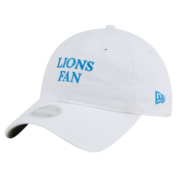 Women's New Era White Detroit Lions Team Fan 9TWENTY Adjustable Hat
