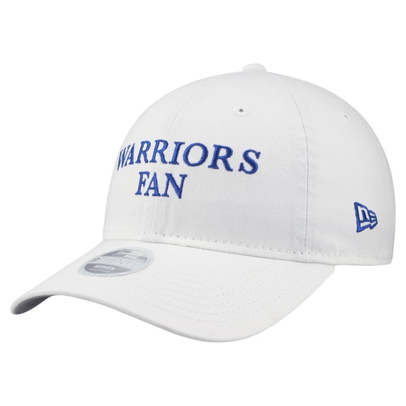 Women's New Era White Golden State Warriors Team Fan 9TWENTY Adjustable Hat