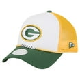 thumbnail image 1 of Women's New Era White/Green Green Bay Packers Friendship Bracelet 9FORTY Adjustable Hat, 1 of 5