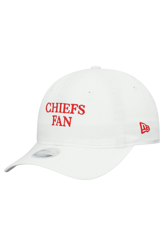 Women's New Era White Kansas City Chiefs Team Fan 9TWENTY Adjustable Hat