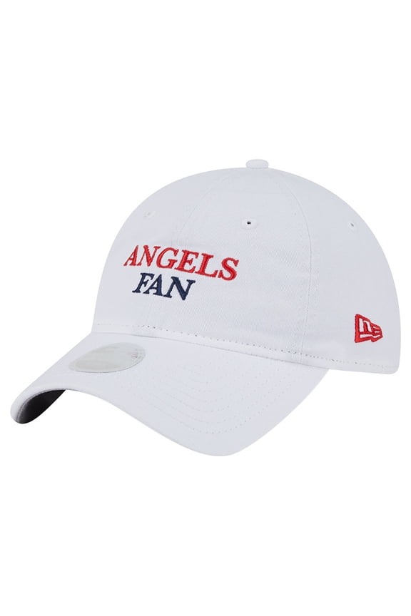Women's New Era White Los Angeles Angels Team Fan 9TWENTY Adjustable Hat