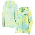 thumbnail image 1 of Women's New Era White New England Patriots Ice-Dye Full-Zip Hoodie, 1 of 3