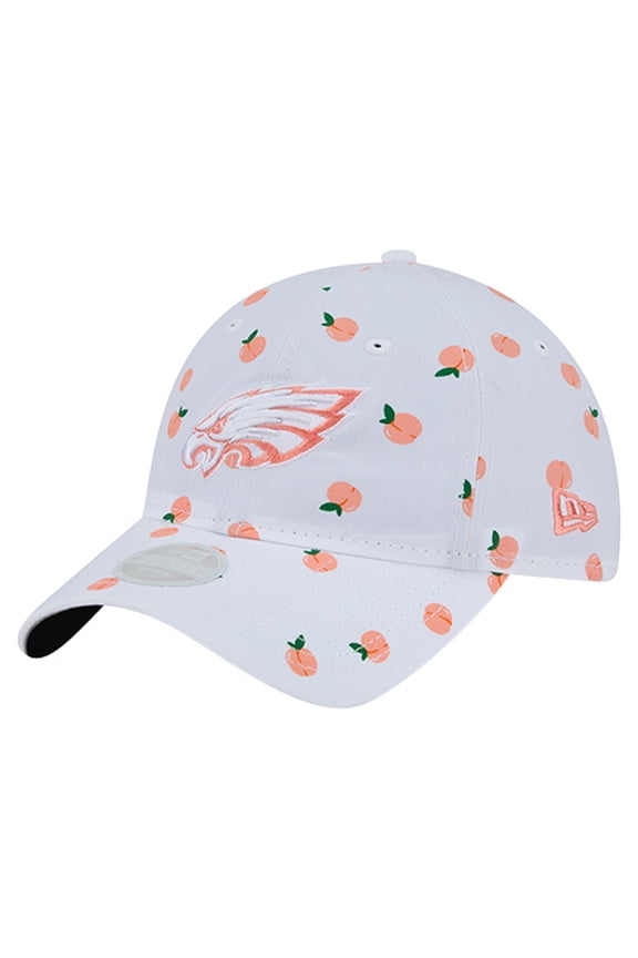Women's New Era  White Philadelphia Eagles Fruit Pattern 9TWENTY Adjustable Hat