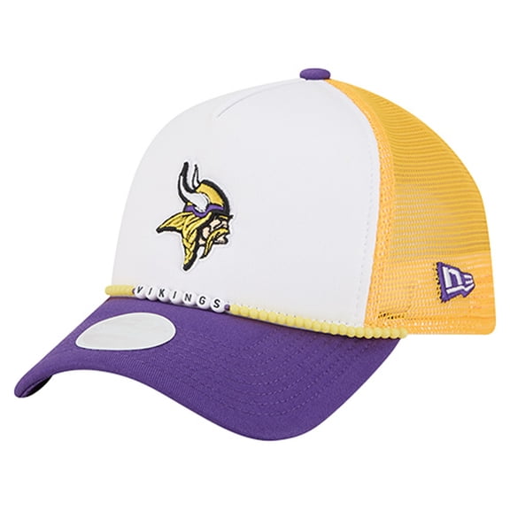 Women's New Era White/Purple Minnesota Vikings Friendship Bracelet 9FORTY Adjustable Hat