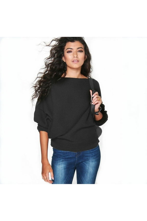 Women's New Fashion Loose Dolman Sleeve Knitted Sweater