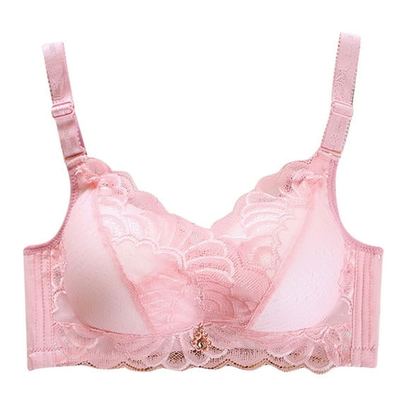 Women's New No Wire Lace Push Up Bra Sexy, Comfortable Sides, Good Support, Low Cut Neckline