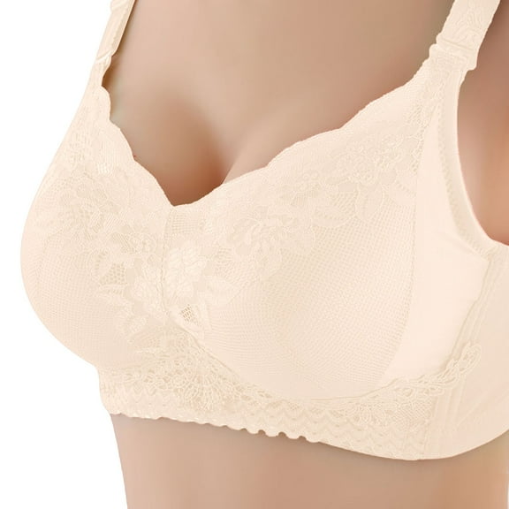 Women's New No Wire Lace Push Up Bra Sexy, Comfortable Sides, Good Support, Low Cut Neckline