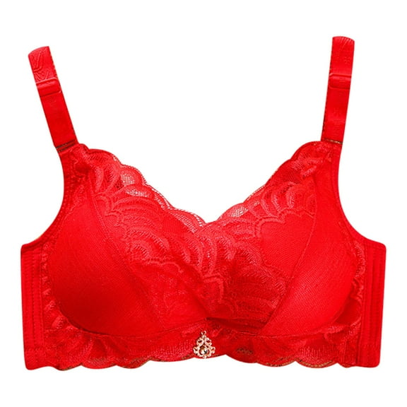 Women's New No Wire Lace Push Up Bra Sexy Lace Bra