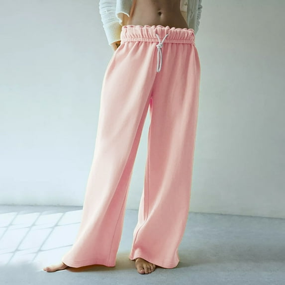 Women's New Open Straight Leg Casual Sports Pants plus Size Dress Pants for Women Business Casual Trouser Pants for Women Drawstring Waist Pants for Women 3x Legging plus All plus Size High Waist