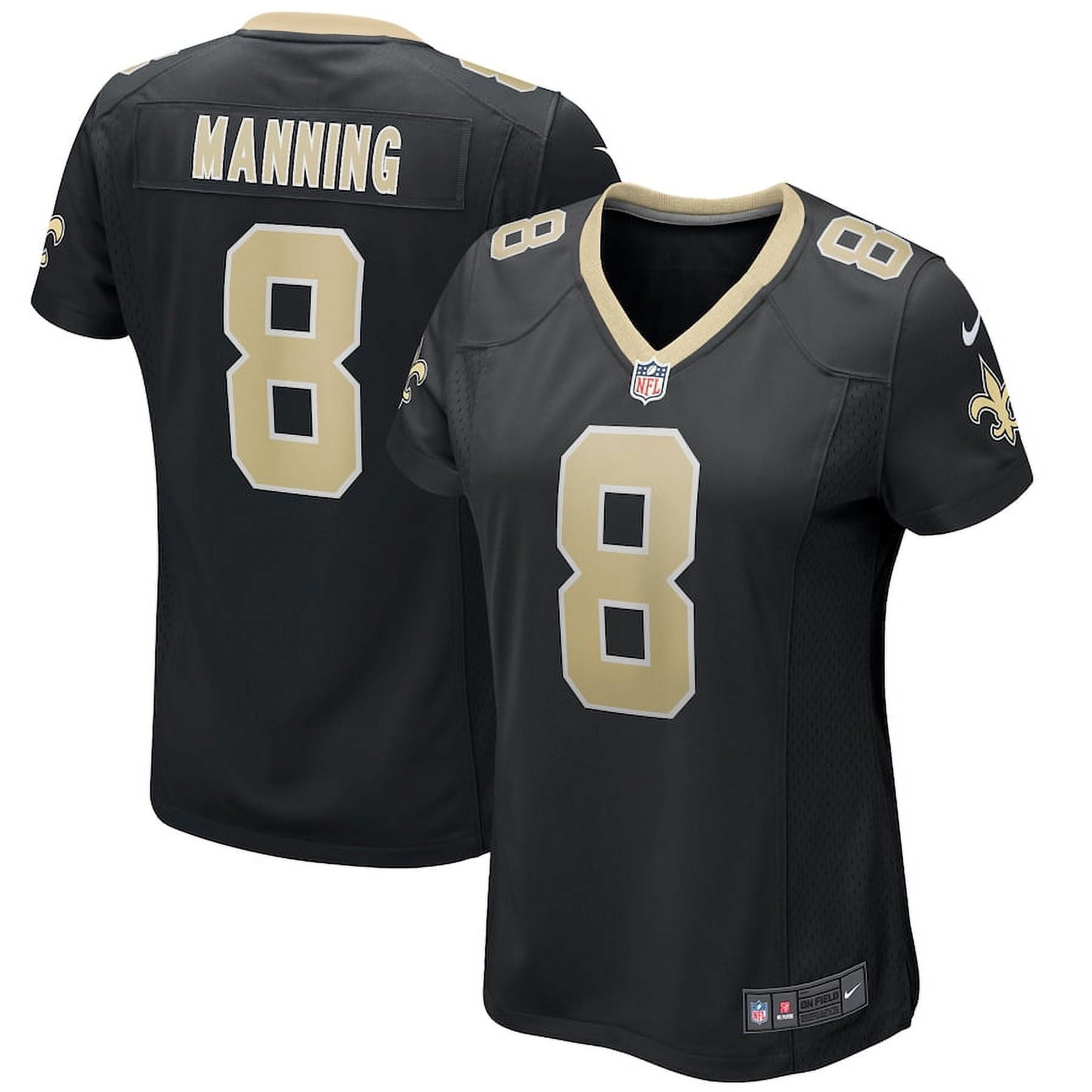Women's New_Orleans_Saints Archie Manning Black Game Retired Player ...