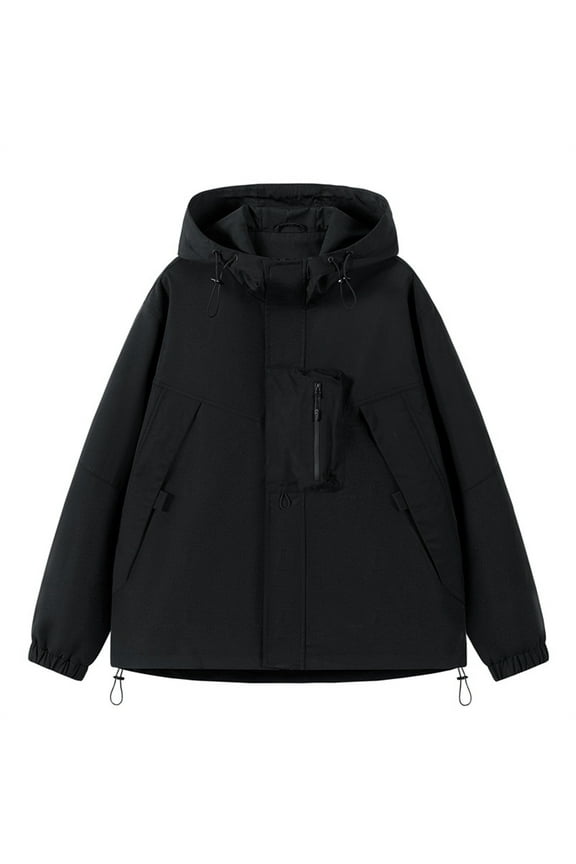 Women's New Outdoor Cargo Pocket Baggy Trend-setting Hooded Jacket Jacket