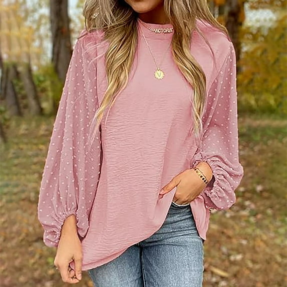 Women's New Printed Sleeve Color Matching Top Womens Oversized Tee Exercise Tops Large Shirt for Women Layering Tee Long Sleeve Women Womens Short Sleeve Athletic Tops Short Sleeve Womens Swim Shirt