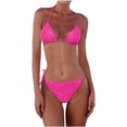 thumbnail image 1 of Women's New Sequin Bikini Triangle Multi Color Bikini Swimsuit,Size S, 1 of 4