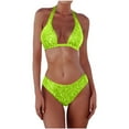 thumbnail image 1 of Women's New Sequin Bikini Triangle Multi Color Bikini Swimsuit, 1 of 4