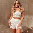 thumbnail image 1 of Women's New Short Vest Top Tight Shorts Sports Casual Suit Summer Two Piece Suit, 1 of 5
