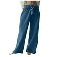 thumbnail image 1 of Women's New Straight Leg Casual Lounge Sweatpants Comfortable Stretchy Soft Athletic Relaxed Fit Trousers for Everyday Wear, 1 of 8