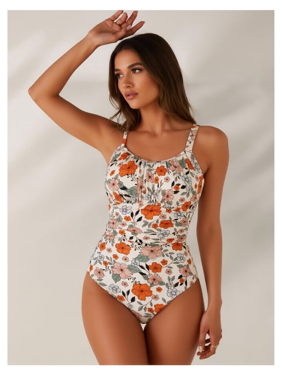 Women's New Stylish Sexy Tummy-Control One-Piece Swimsuit - Beach Vacation & Hot Spring Wear