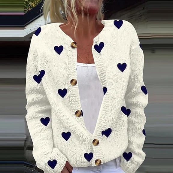 Women's New Valentine's Day Printed Casual Cardigan Jacket Teen Girl Cold Weather Coats Vest for Women with Hood plus Size Trench Coat Women with Hood Rain Sweater for Women plus Size Ski Jackets for