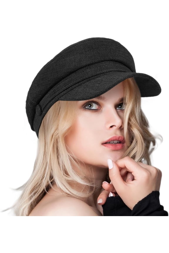 Women's Newsboy Caps Beret Hat for Fashion Ladies Black Women's Newsboy Caps Beret Hat for Fashion Ladies