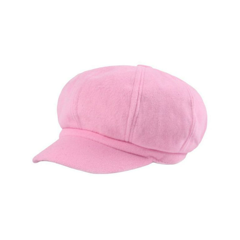 Pink newsboy hat discount