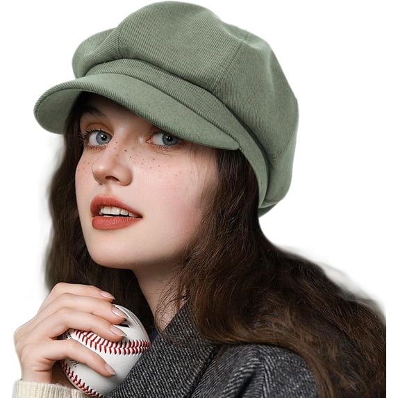 Women's Newsboy Hats Fashion Vintage 8 Panels Visor Beret Cabbie Cap Ladies Paperboy Cap