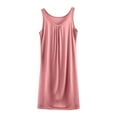 thumbnail image 1 of Women's Nightgown Soft Modal Sleeveless Sleepwear Comfy Sleepshirts Pleated Scoopneck Nightshirt, 1 of 4