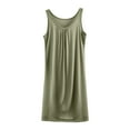 thumbnail image 1 of Women's Nightgown Soft Modal Sleeveless Sleepwear Comfy Sleepshirts Pleated Scoopneck Nightshirt, 1 of 4