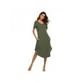 thumbnail image 1 of Women's Nightshirt Loungewear Short Sleeve Nightgown Plus Size Sleepwear Pajama Dress, 1 of 4