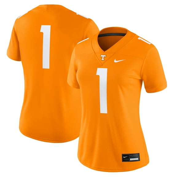 Women's Nike #1 Tennessee Orange Tennessee Volunteers Game Jersey