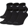 thumbnail image 1 of Women's Nike 6-Pack Everyday Cushioned Socks Color: Black Size: N/A, 1 of 2