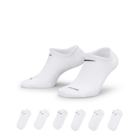 Women's Nike 6-Pack Everyday Lightweight Training No-Show Socks Color: White Size: N/A