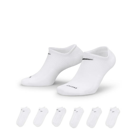 Women's Nike 6-Pack Everyday Lightweight Training No-Show Socks Color: White Size: N/A