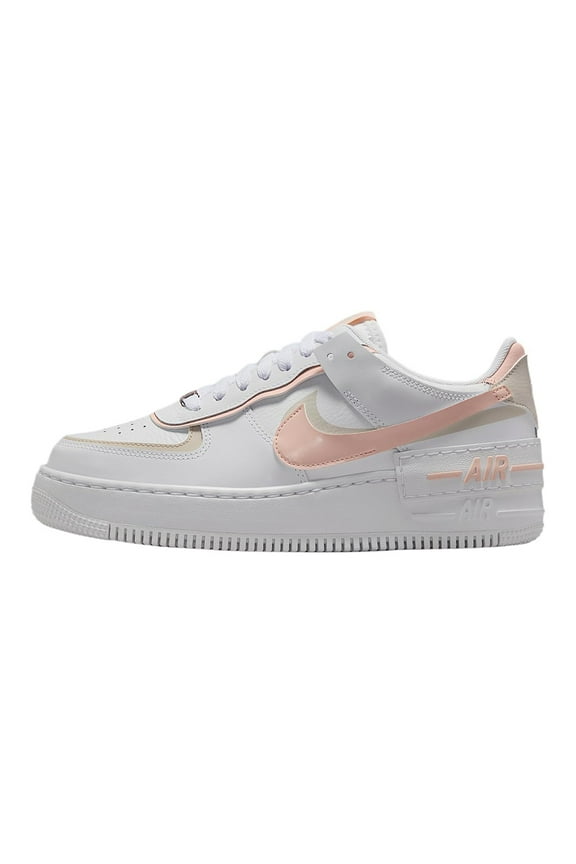 Women's Nike AF1 Shadow White/Washed Coral (CI0919 121) - 8.5