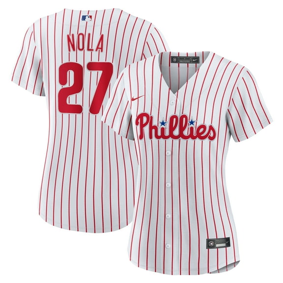 Women's Nike Aaron Nola White Philadelphia Phillies Home Replica Jersey