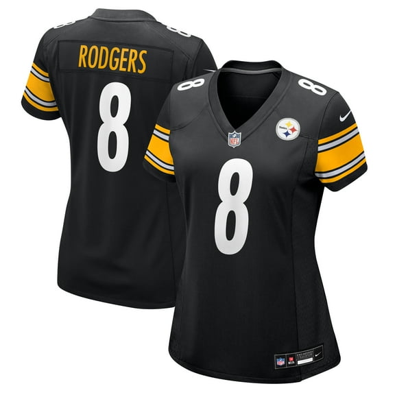 Women's Nike Aaron Rodgers Black Pittsburgh Steelers Game Jersey