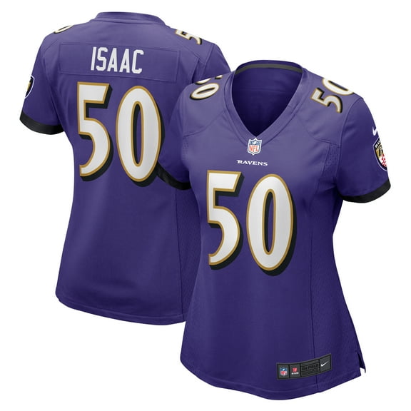 Women's Nike Adisa Isaac  Purple Baltimore Ravens  Game Jersey