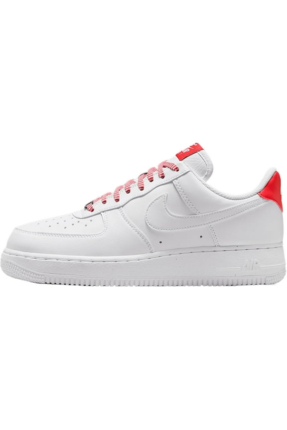 Women's Nike Air Force 1 '07 White/LT Crimson-Pink Foam (IB7167 103) - 7.5