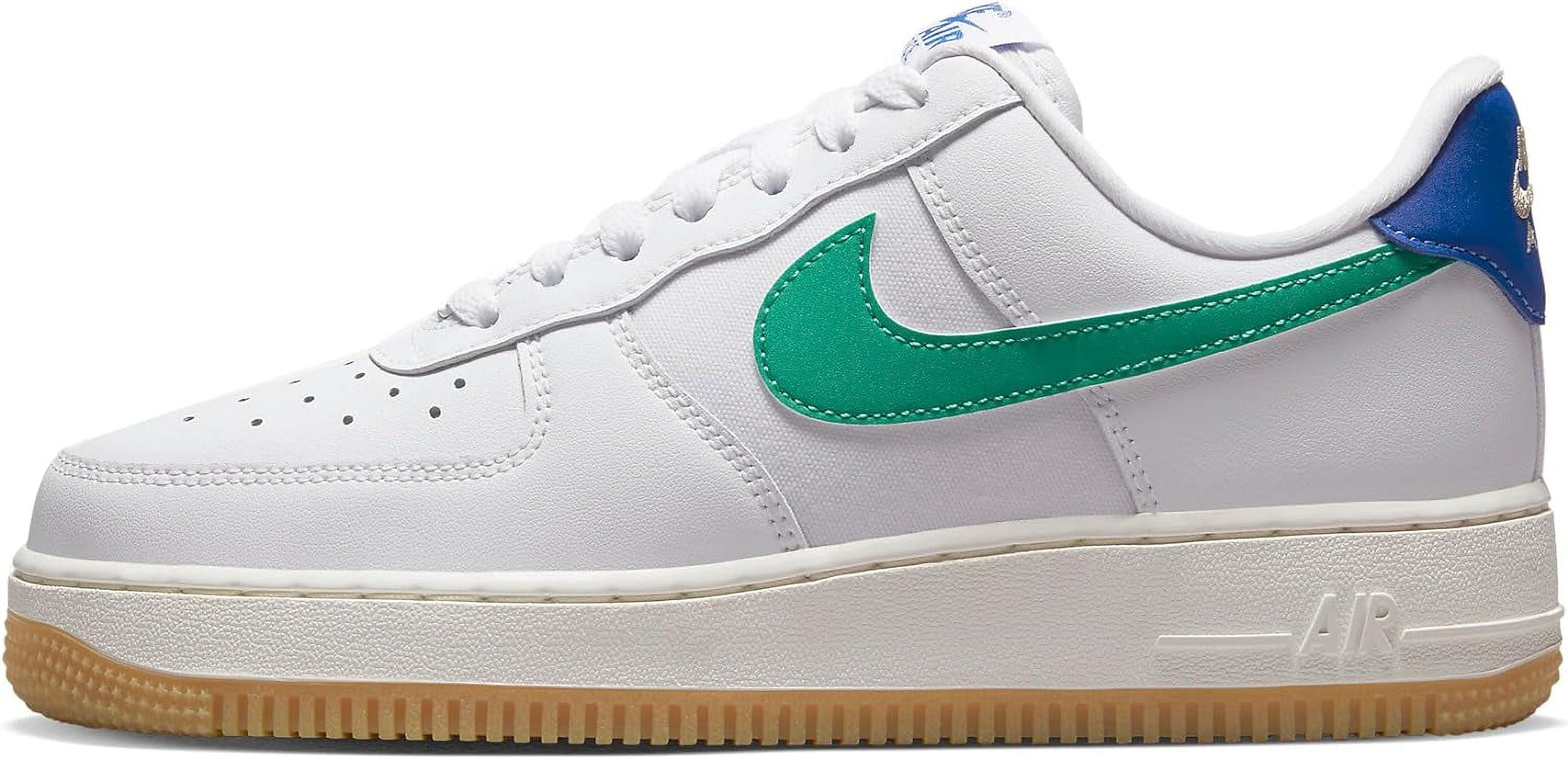 Women's Nike Air Force 1 '07 White/Stadium Green-Game Royal (DD8959 110) - 6.5 - Walmart.com