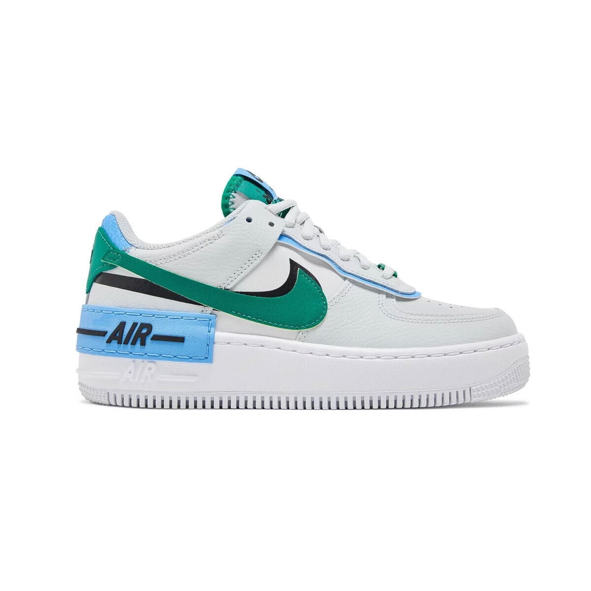Women's Nike Air Force 1 Shadow Photon Dust/MalachiteBlack (CI0919 004