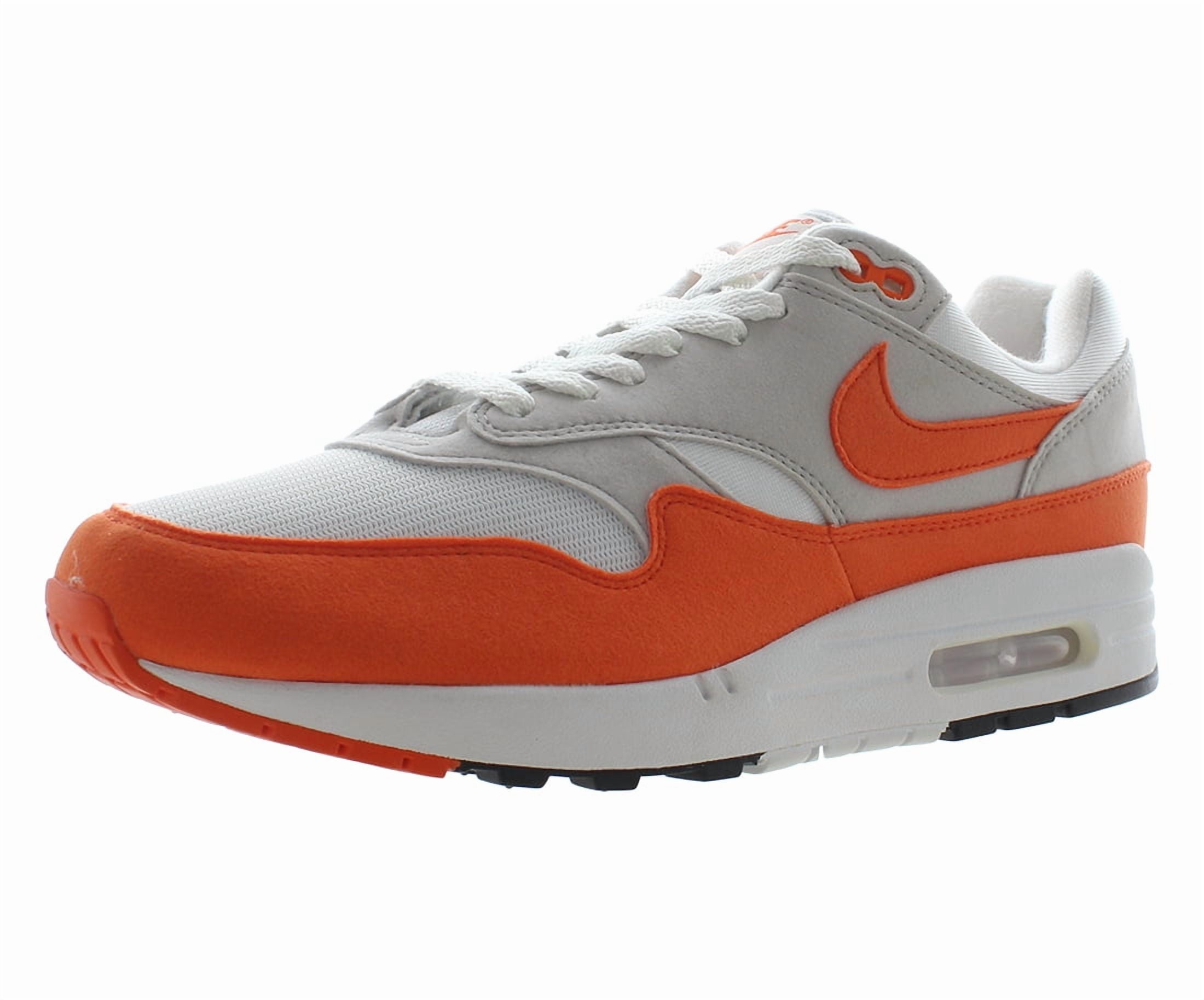 Women's Nike Air Max 1 Neutral Grey/Safety Orange (DZ2628 002