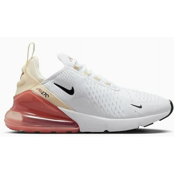 Women's Nike Air Max 270 White/Black-Pale Ivory-Muslin (AH6789 123) - 9