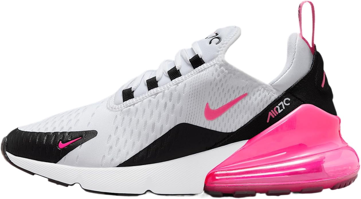 Women's Nike Air Max 270 White/Hyper Pink-Black-White (AH6789 127) - 7