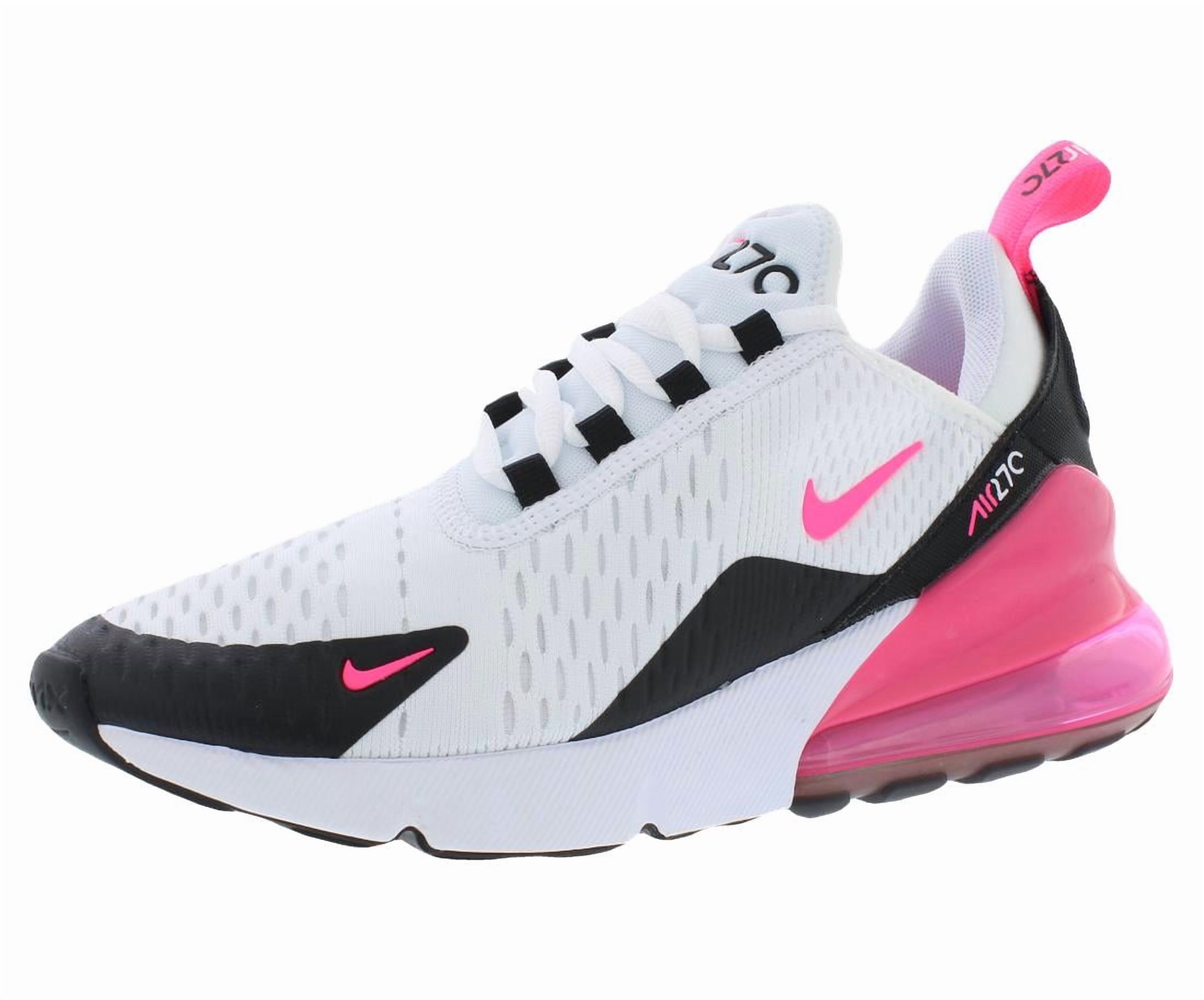 Zapatos Air Max 270 para Mujer, Talla 8.5, Color: Blanco/Rosa Neón/Negro/Blanco