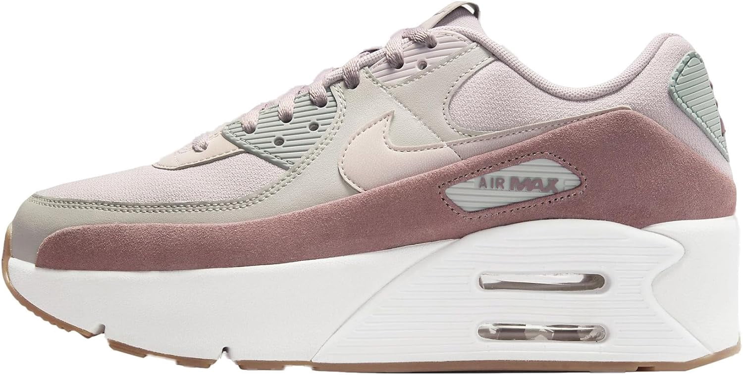 Women's Nike Air Max 90 LV8 LT Iron Ore/Platinum Violet (FD4328 001) - 7.5
