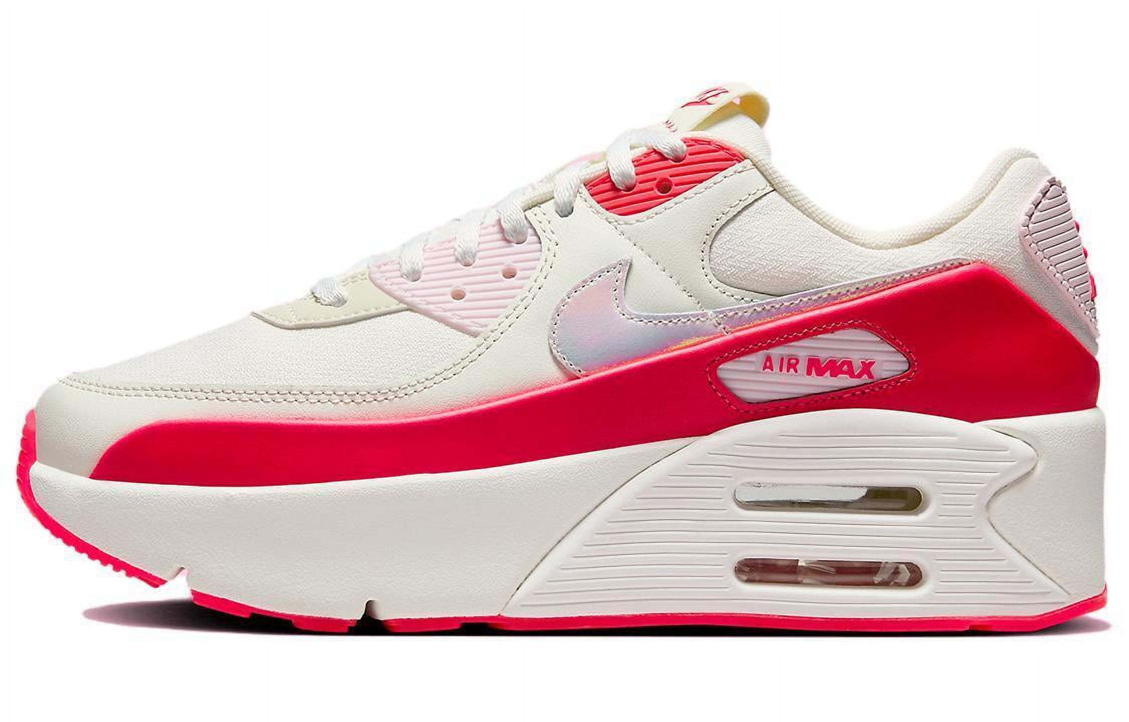 Women's Nike Air Max 90 LV8 Sail/Multi-Color-Siren Red Women's Nike Air Max 90 LV8 Sail/Multi-Color-Siren Red