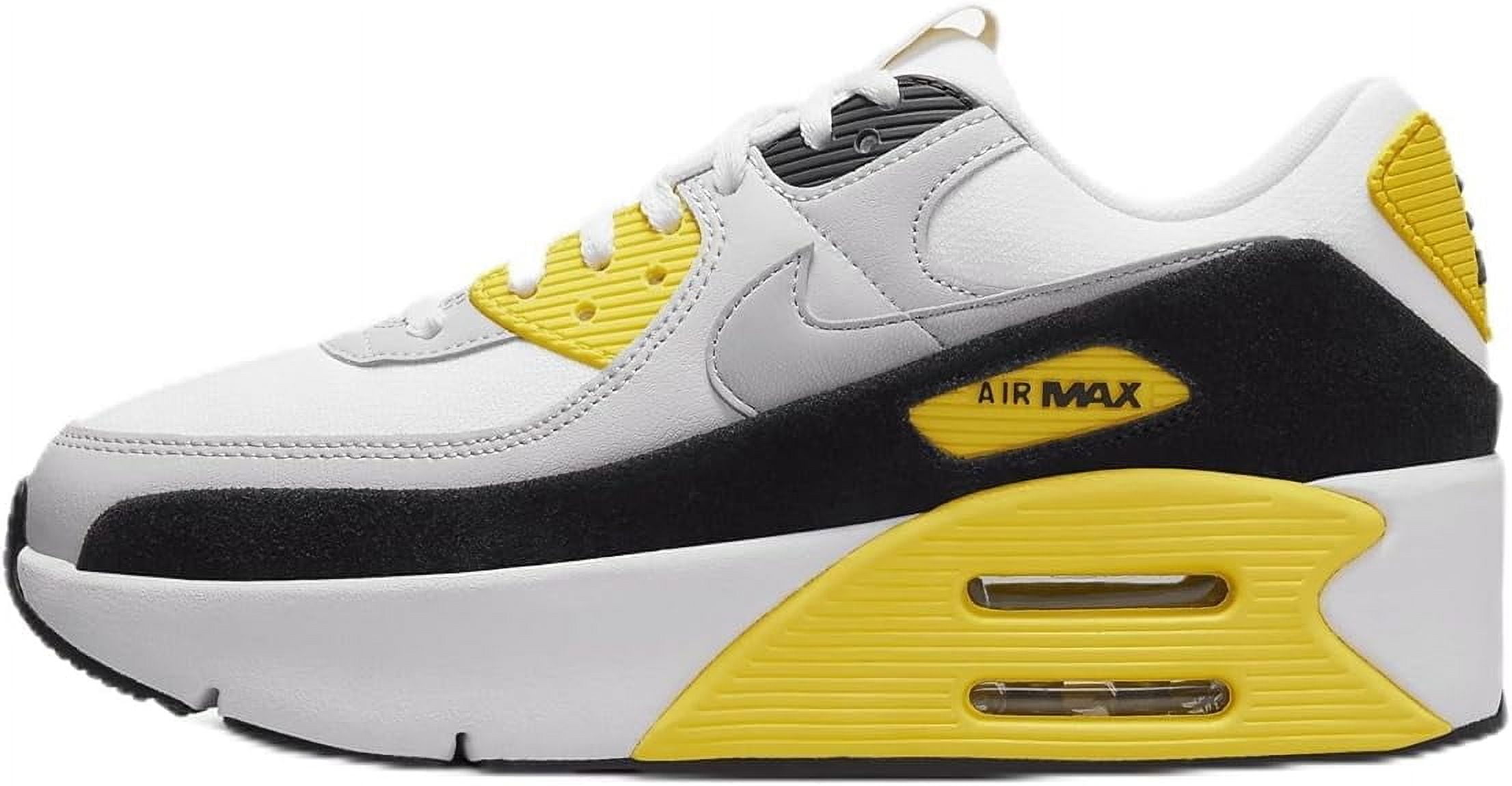 Women's Nike Air Max 90 LV8 White/Wolf Grey-Black (FD4328 105) - 9