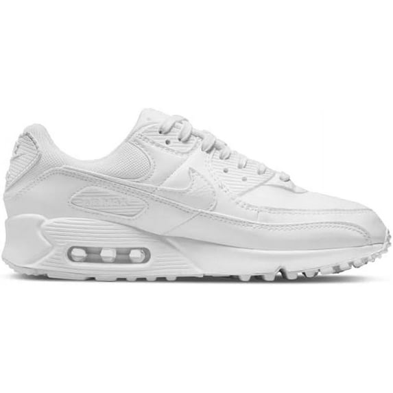 Women's Nike Air Max 90 White/White-White (DH8010 100) - 6