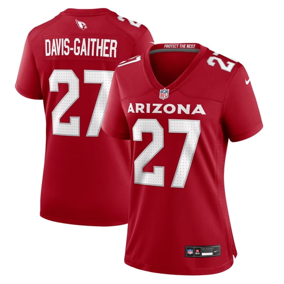 Women's Nike Akeem Davis-Gaither Cardinal Arizona Cardinals Team Game Jersey